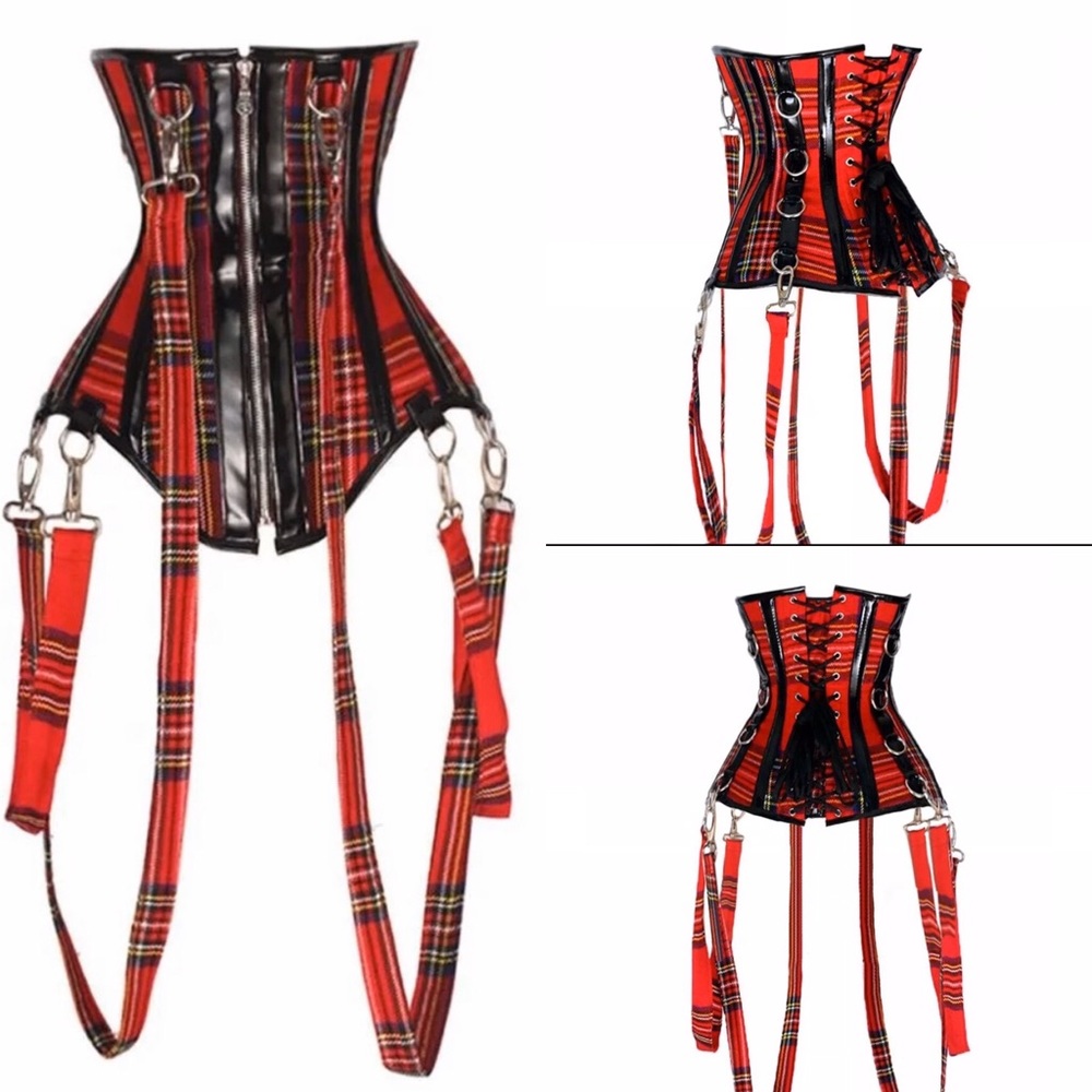 Plaid Corset ❤️🖤❤️❤️